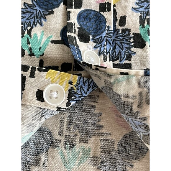 Tailored Recreation Premium Hawaiian Shirt Pineapple Mens Medium Slim Fit NWT - Picture 11 of 15